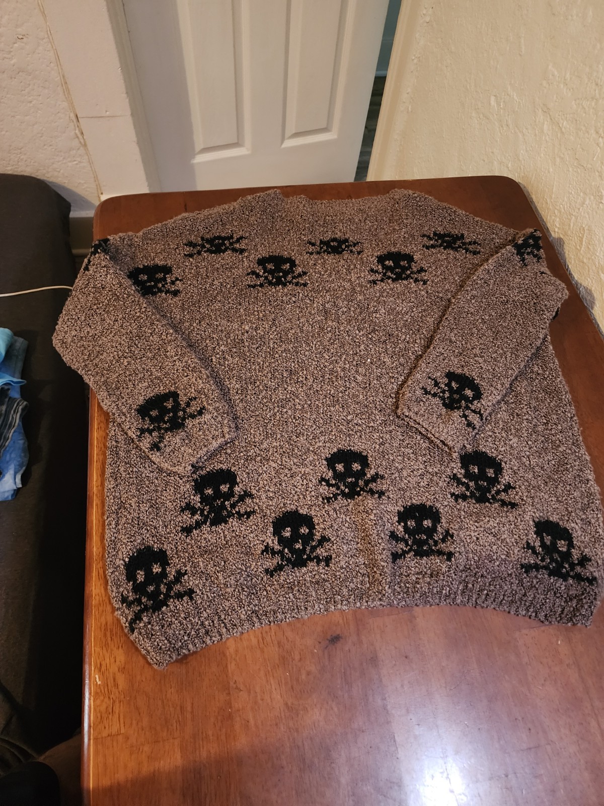 Knitted Dark Skull Sweater
