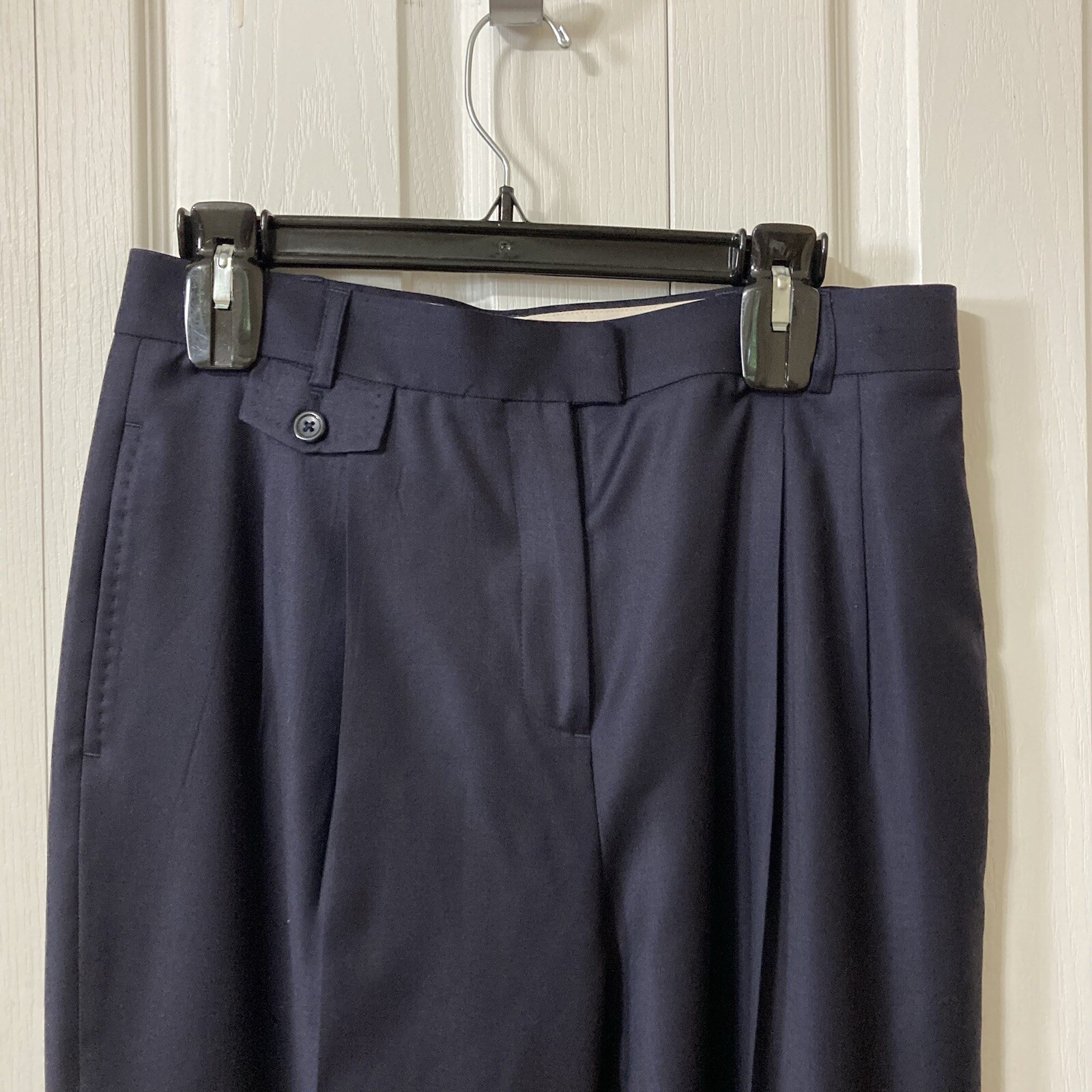 Lands End Women’s Black High Rise Casual Dress Slacks Sz 10 Trousers Pants