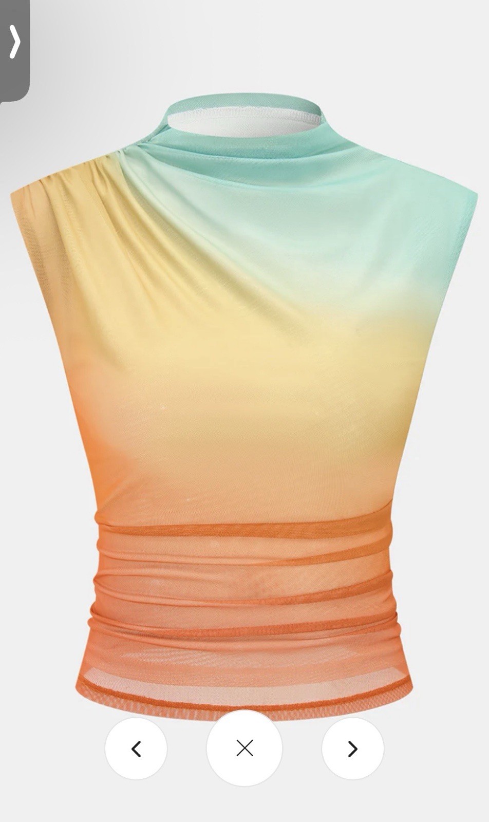 NWT Women’s Commense Top- Multi Color Mesh LARGE