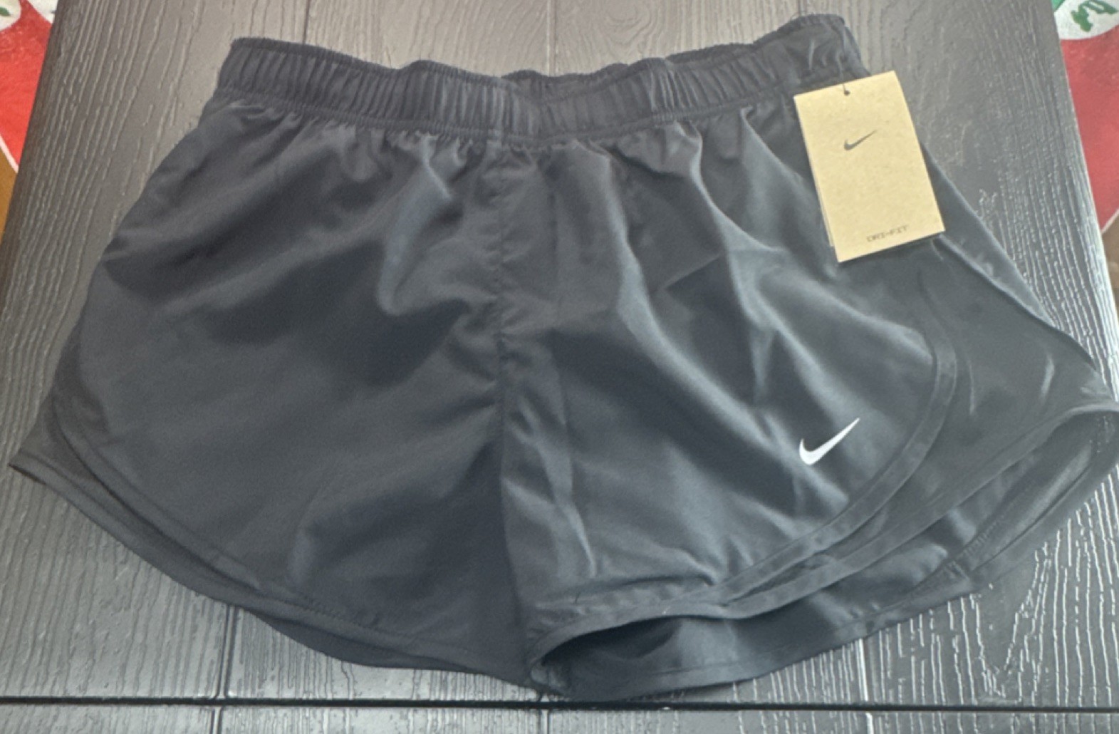 Nike Dri-FIT Women’s Medium Black Running Shorts Lightweight Elastic Waist