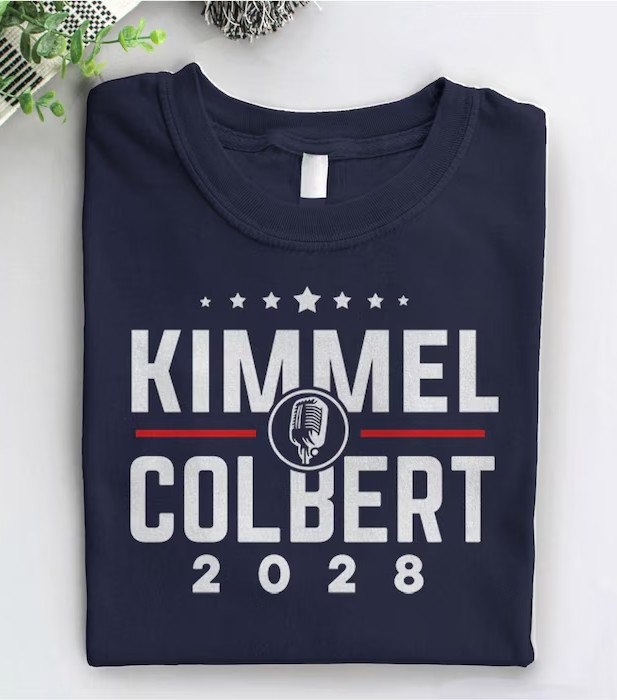 Kimmel Colbert 2028 Shirt: Jimmy Kimmel and Stephen Colbert for President T-Shir