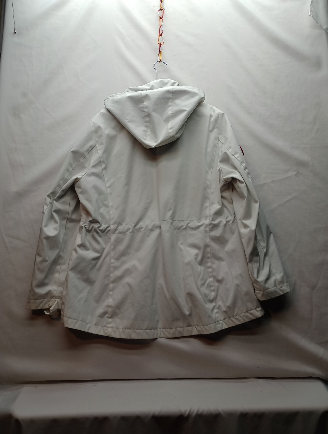Tommy Hilfiger Jacket Womens XL White 3-in-1 All Weather Hooded Coat Windbreaker
