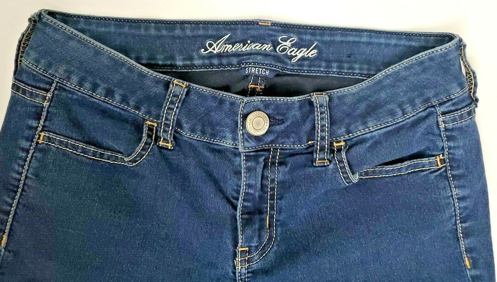 American Eagle Jeggings Jeans Women’s Size 2 Blue Denim Low Rise Stretch
