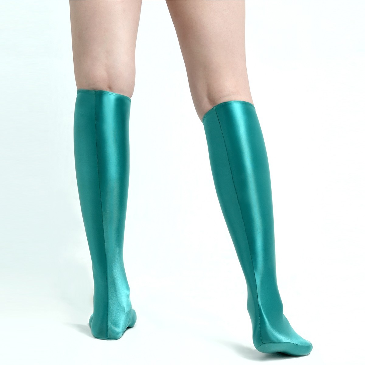 MJINM Women’s Shiny Glossy Calf Socks Sexy Socks Slim Soft Spandex Short Socks