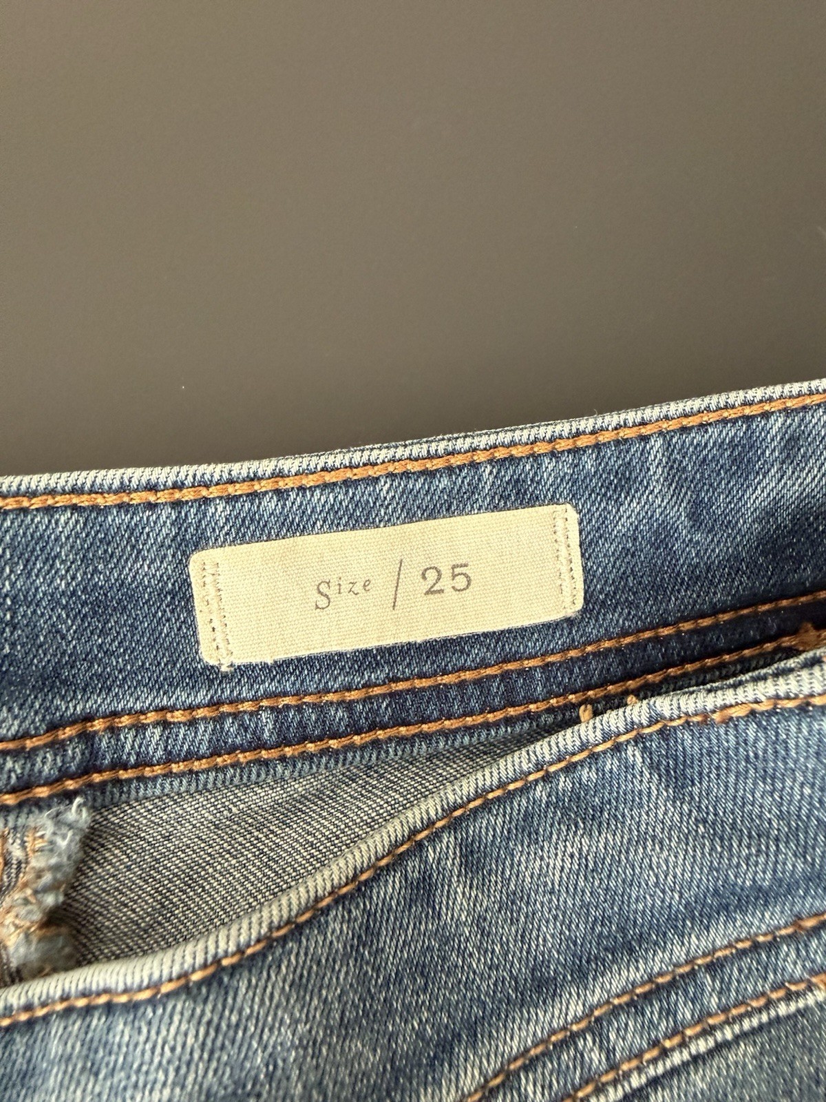 Pilcro and the Letterpress Women’s Blue Bootcut Jeans Slim Mid Rise Stretch