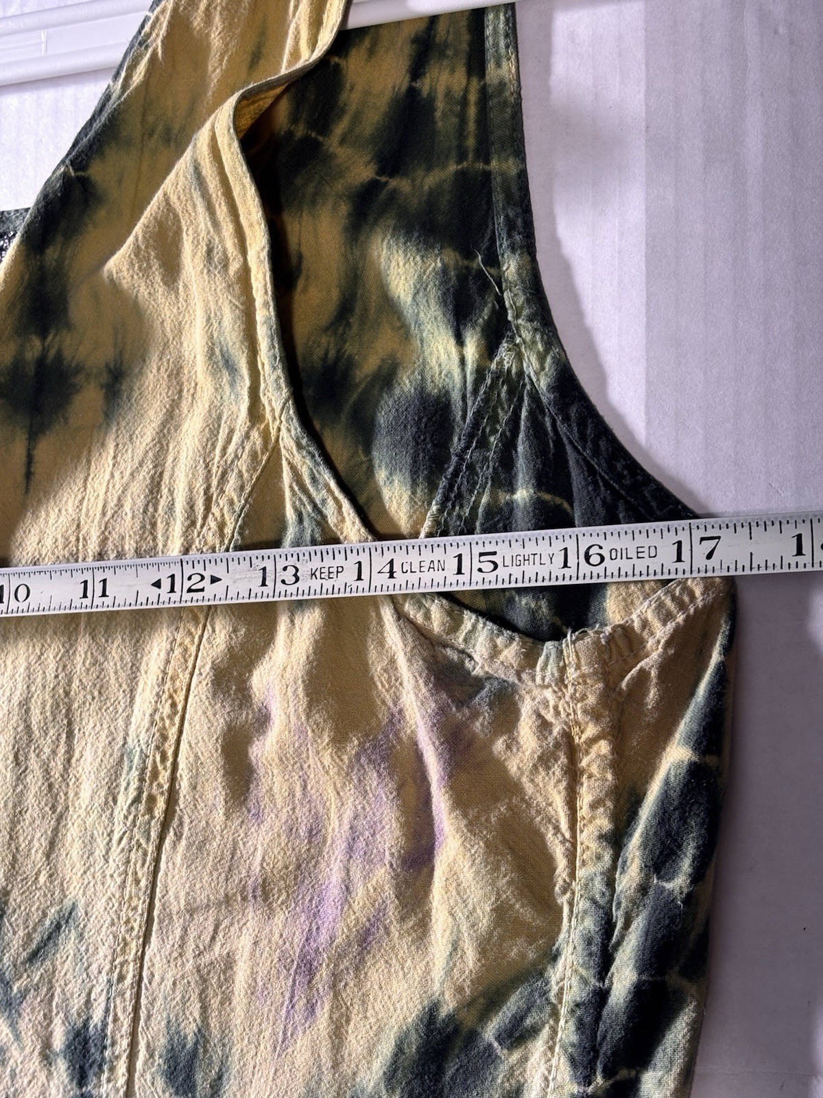 Vintage 90s A Fine Line Jumpsuit Made in Pakistan Boho Tie Dye Harem Romper M
