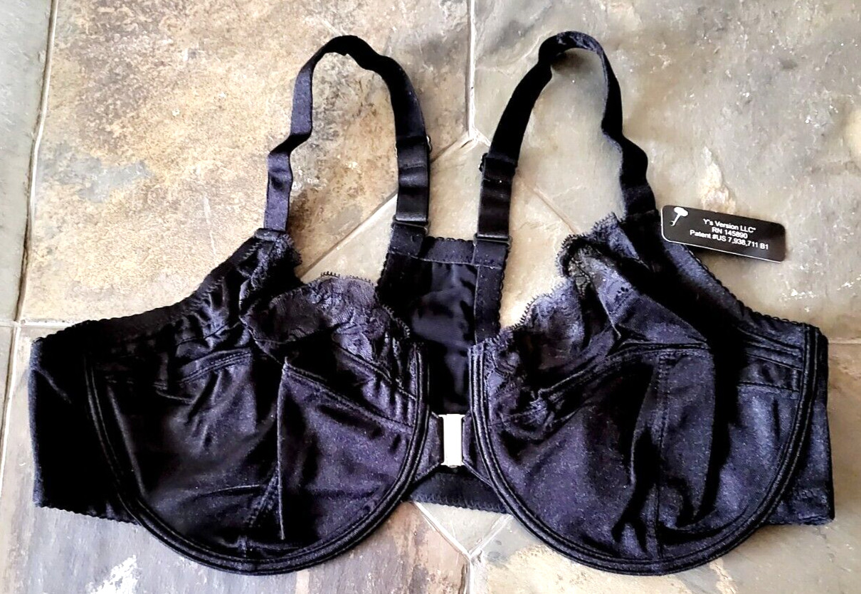 40D Y’S Front or Back Close Full Coverage Underwire Ride On Racerback Bra
