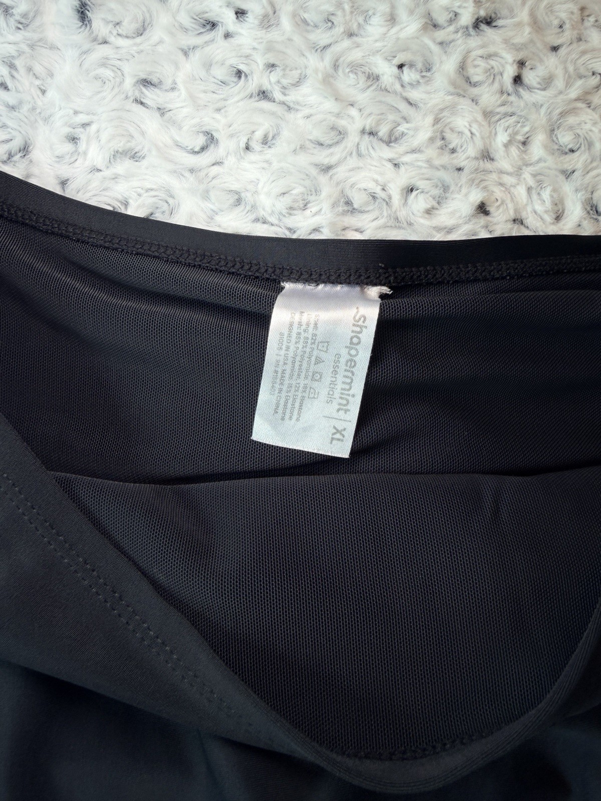 Shapermint Essentials Black Waist NWOT Swim Skirt XL Full Coverage