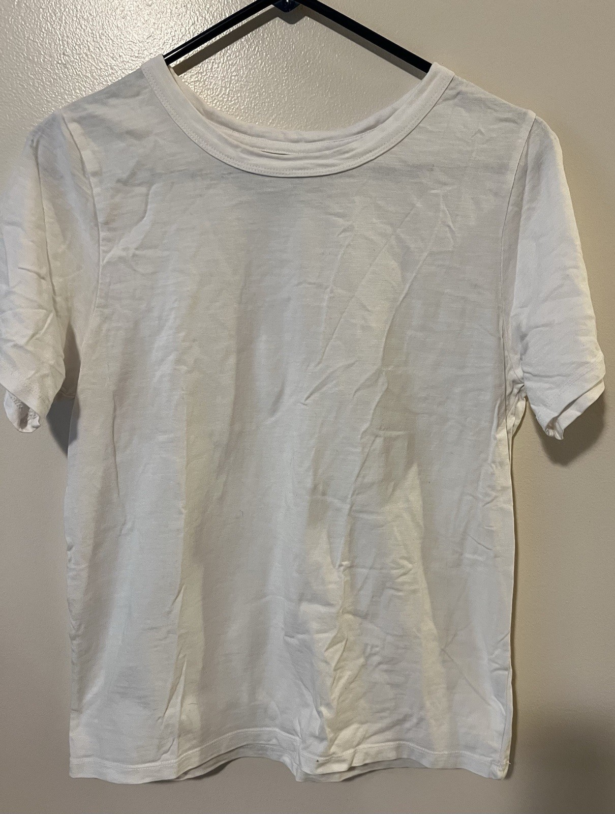 Faherty Sunwashed Organic Cotton T-Shirt White Short Sleeve Crew Neck Medium