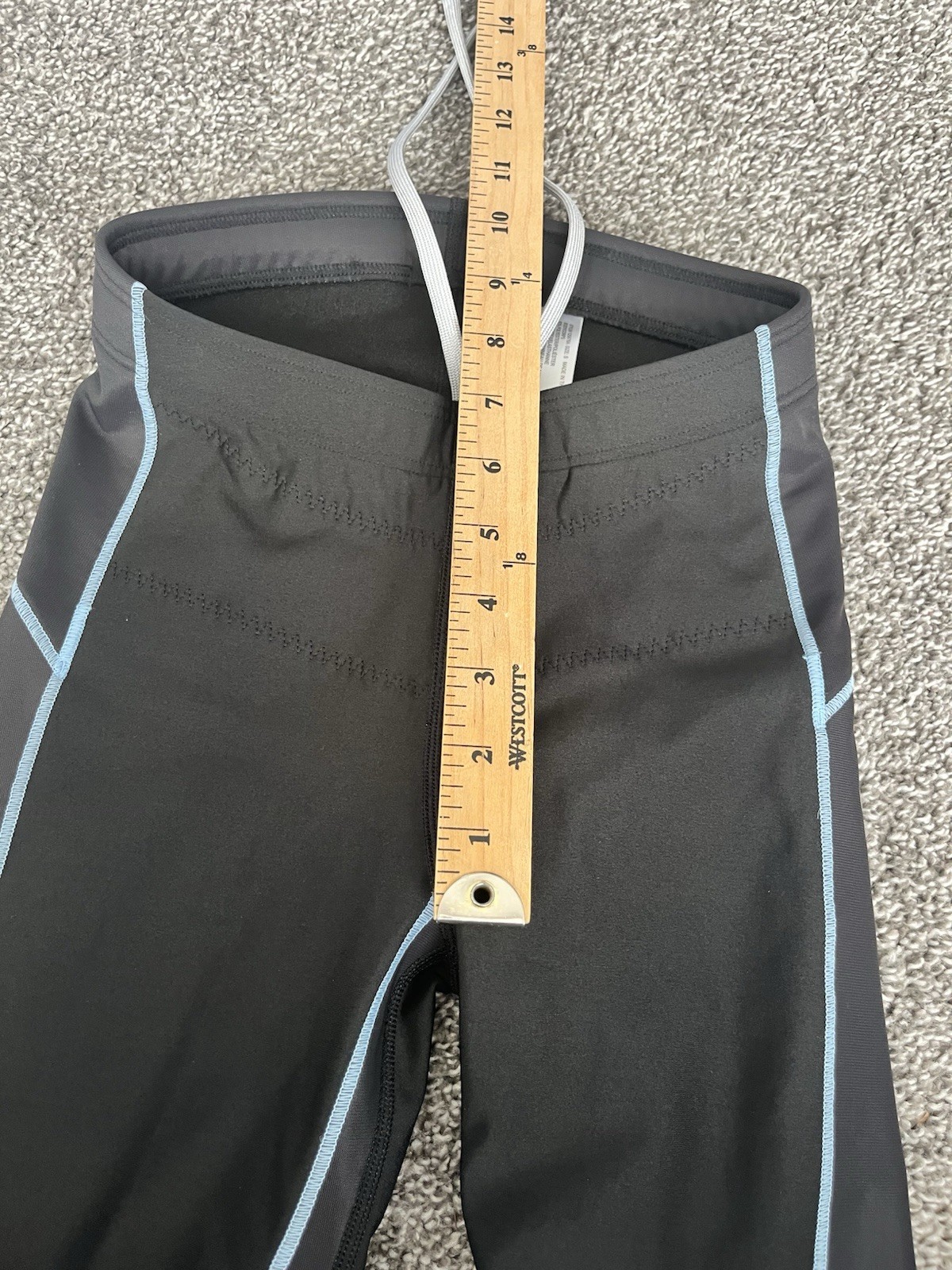 CW-X Women’s Compression Leggings Size Small Black Drawstring G7