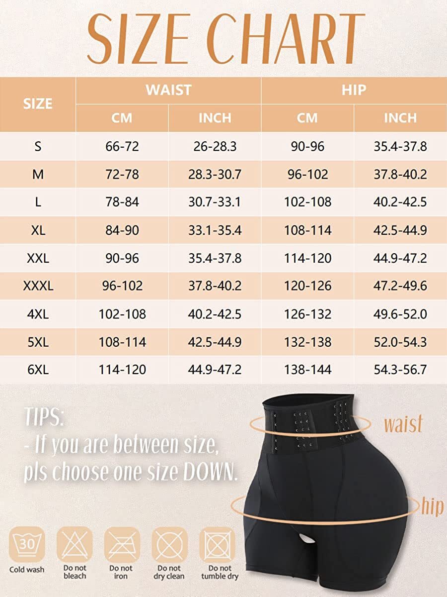 Hip Enhancer Padded Panties Shapewear BBL Shorts Butt Pads Underwear for Women