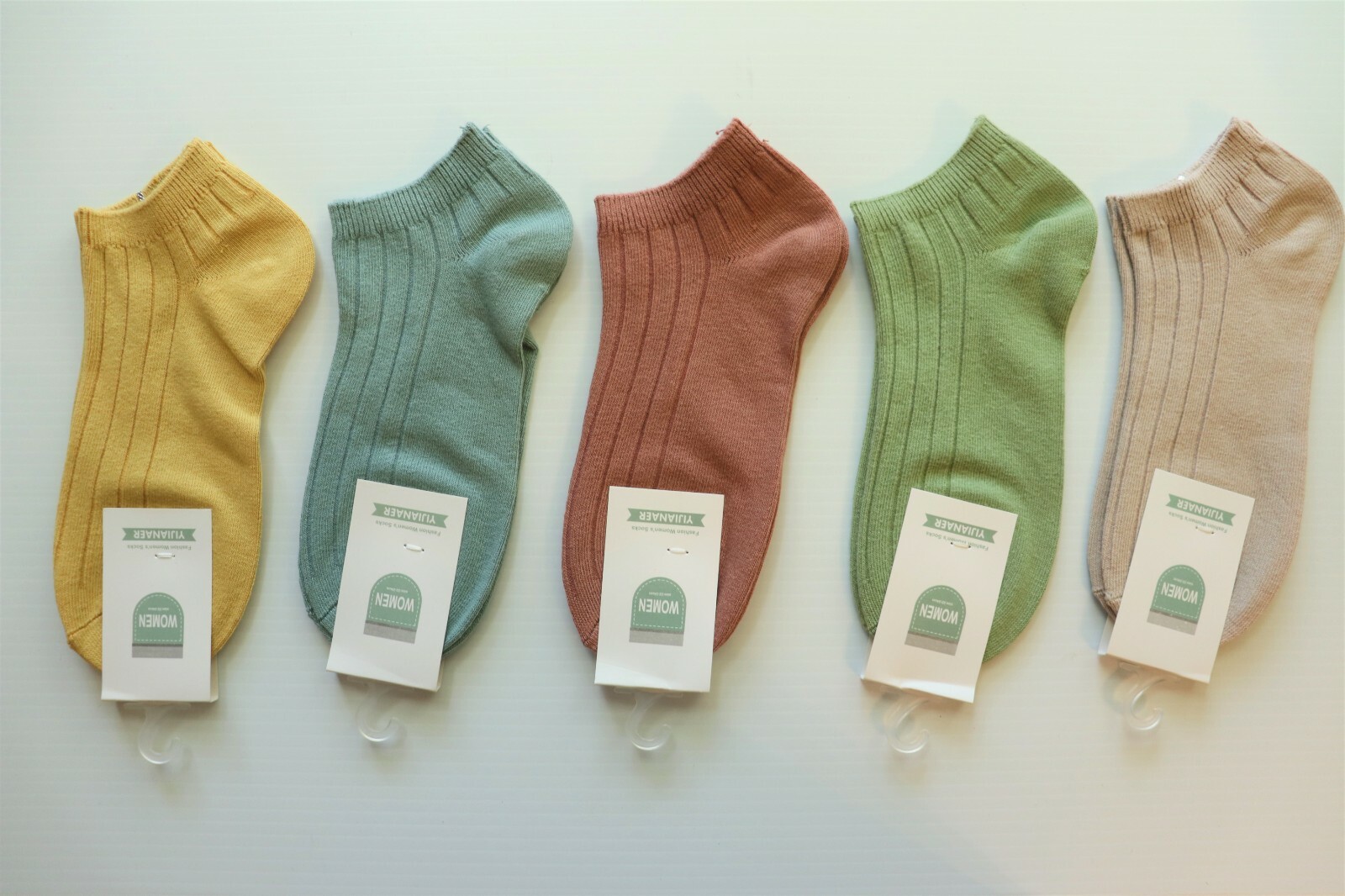 5 Pairs High Quality Women Casual Low Cut Ankle Solid Cotton Socks 5-9