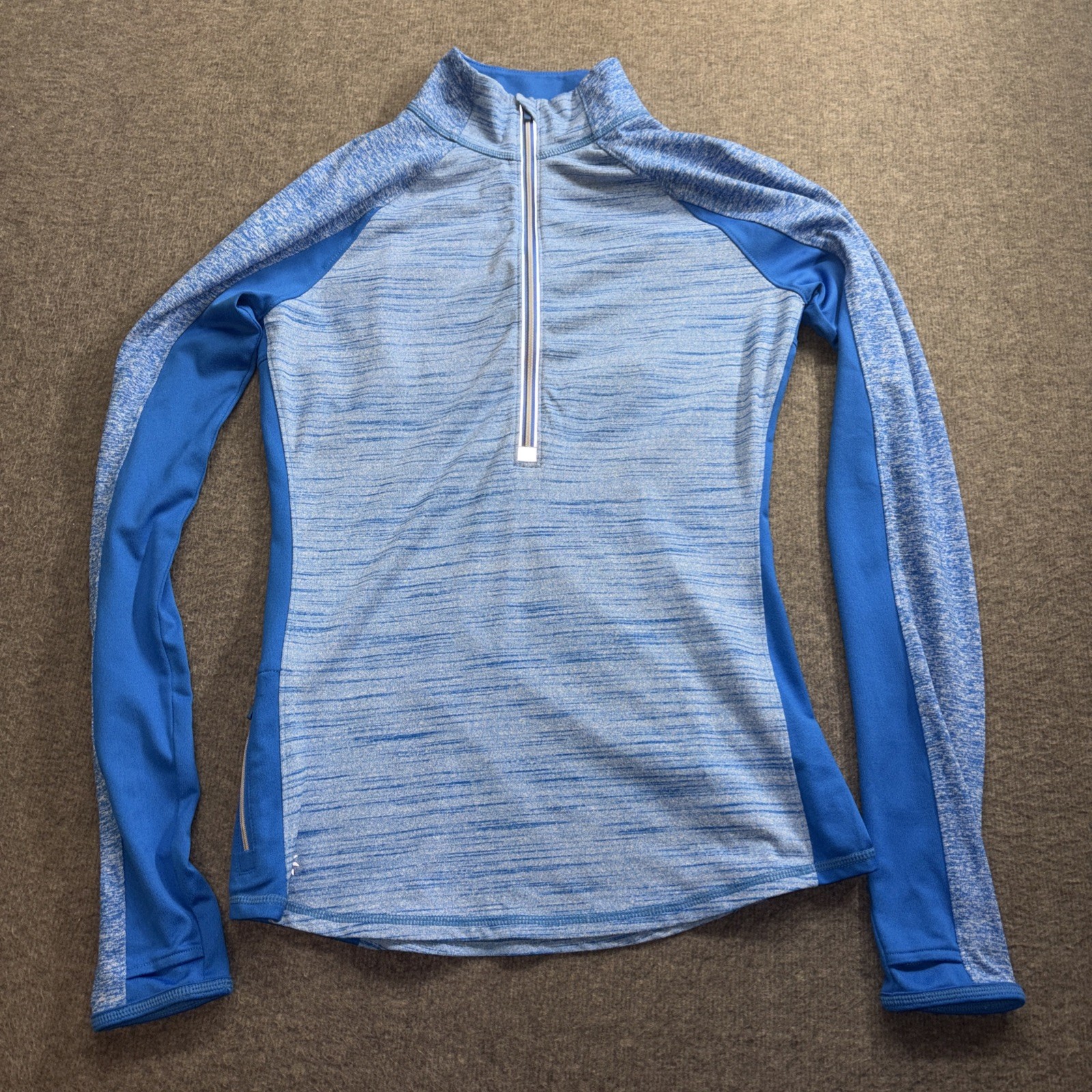 Athleta Blue Running Wild Half Zip Pullover Women’s Jacket Sport Top Size ST
