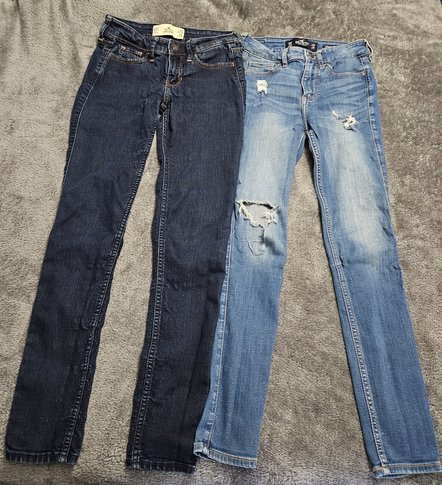 Hollister Junior Girl High Rise Skinny Jeans Lot Of 2 Size 00-S 28/29in Inseam
