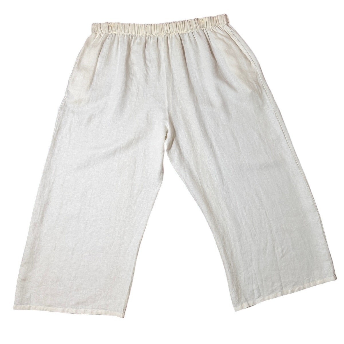 bryn WALKER 100% Linen Pull On Pants Size Large