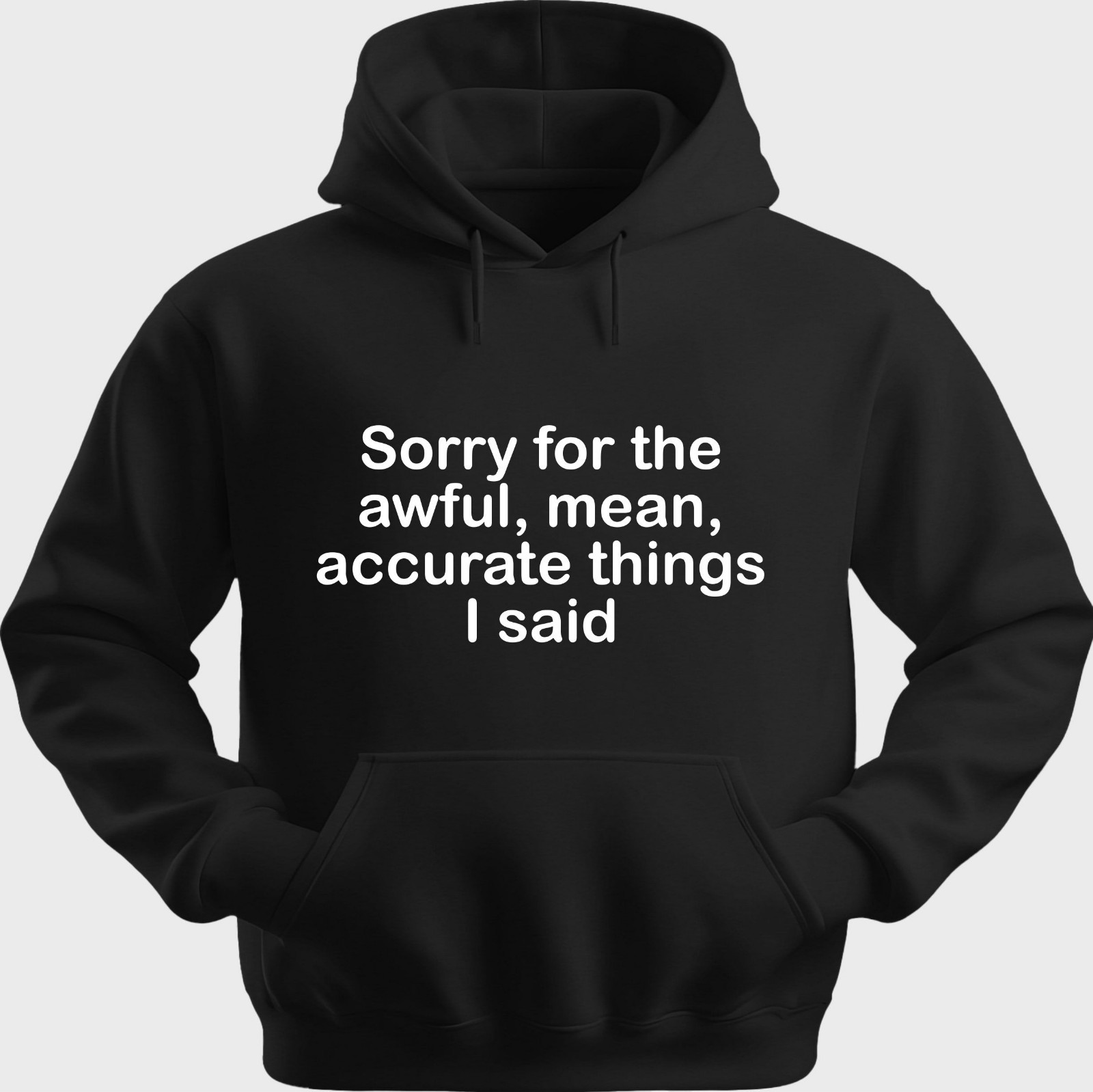 Funny Unisex Hoodie Hooded Sweatshirt Gildan Blend Sorry For The Awful H0310