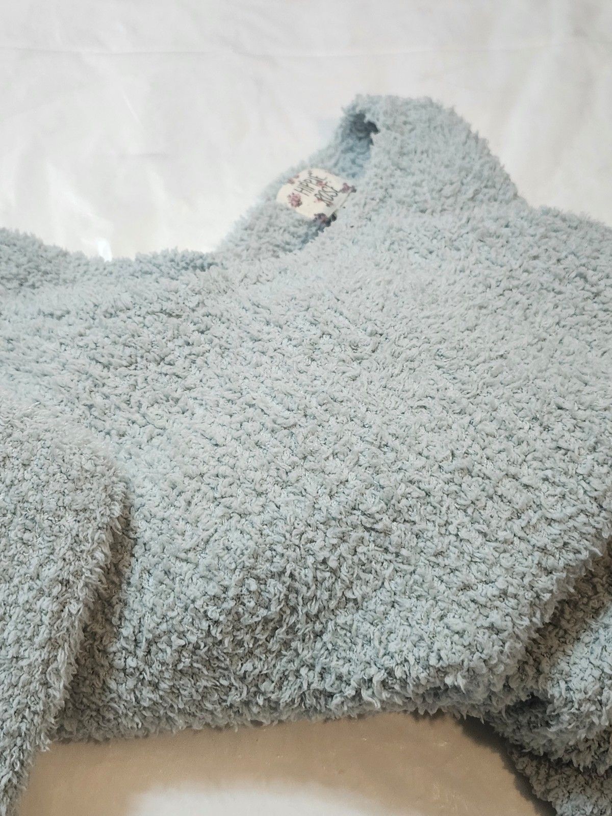 Hippie Rose Sweater Light Bluish Green Top Size S. #101