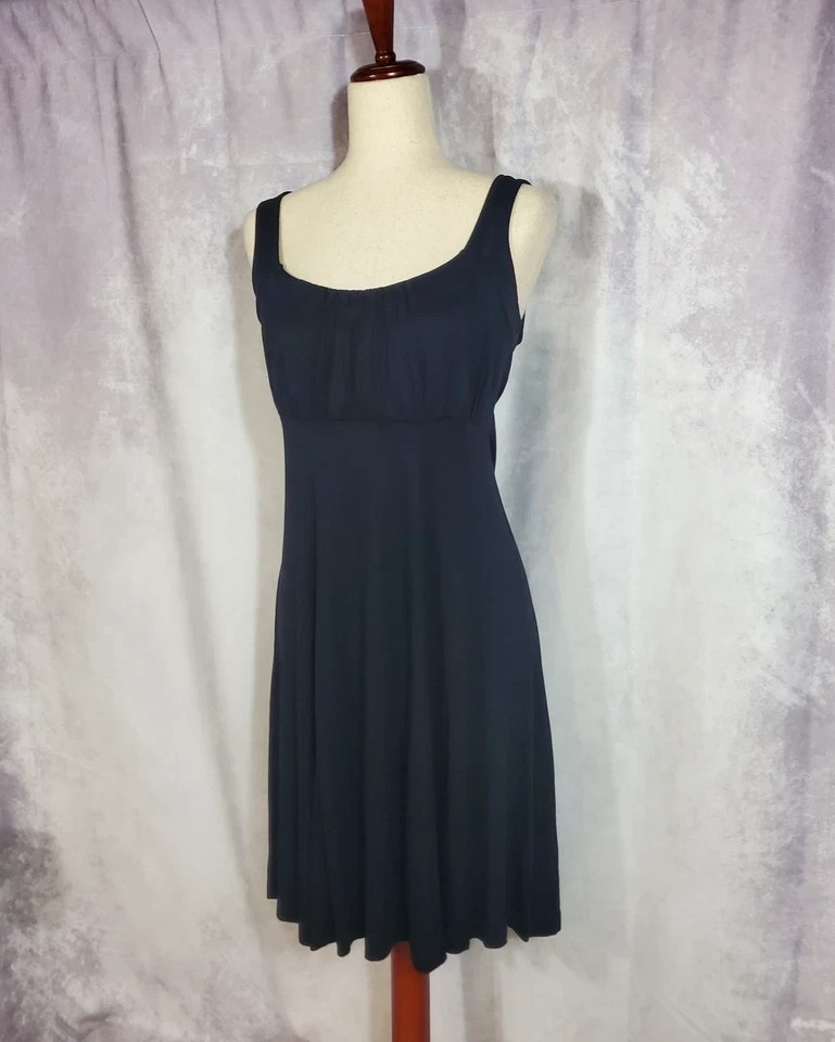 LASCANA Women’s Resort Flare Tank Dress A-Line Empire BLACK 10 NWT