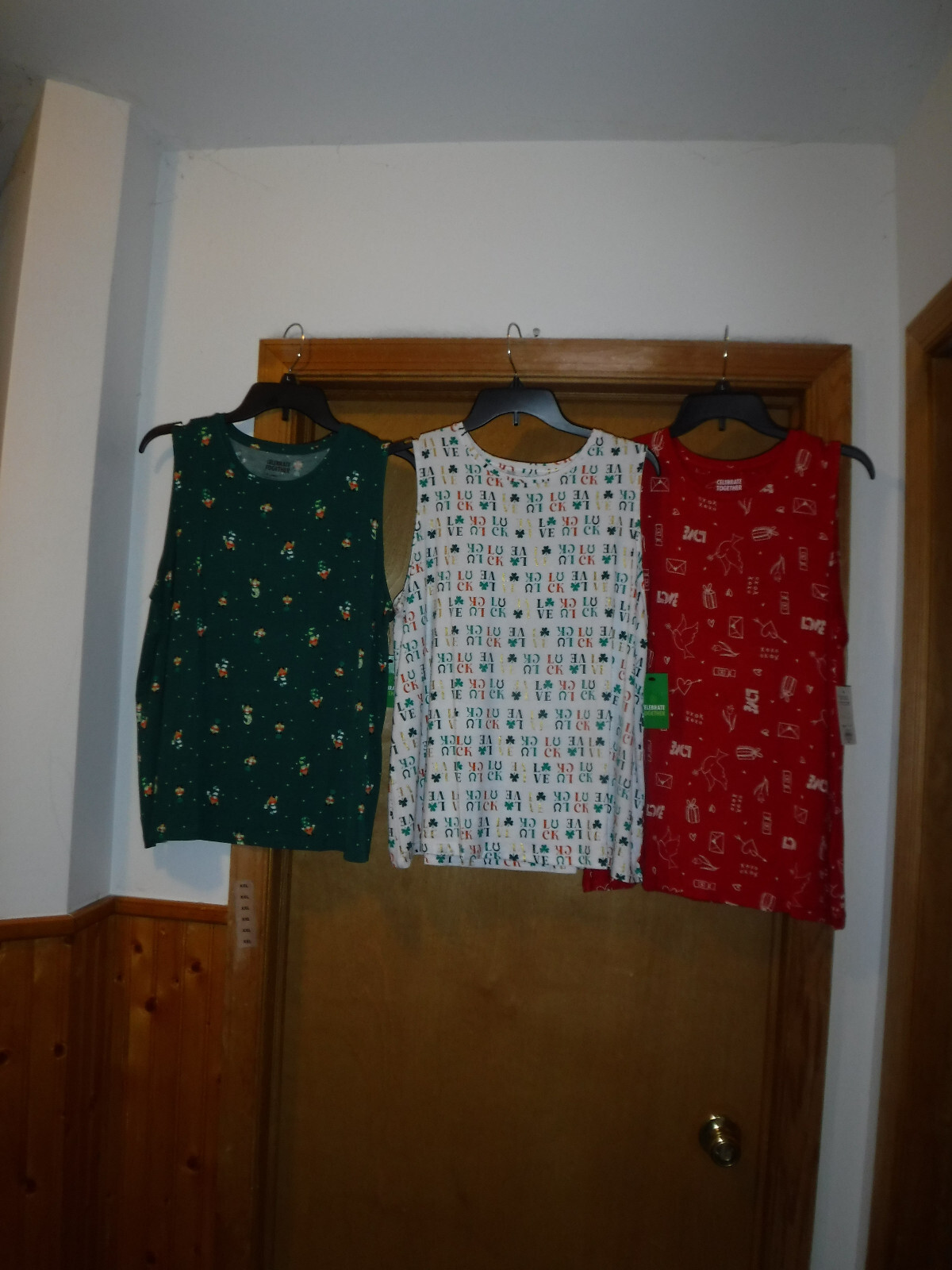 Sleeveless Tee Tops,XXL,XL,Celebrate Together, Multi Color 95% rayon 5% spandex