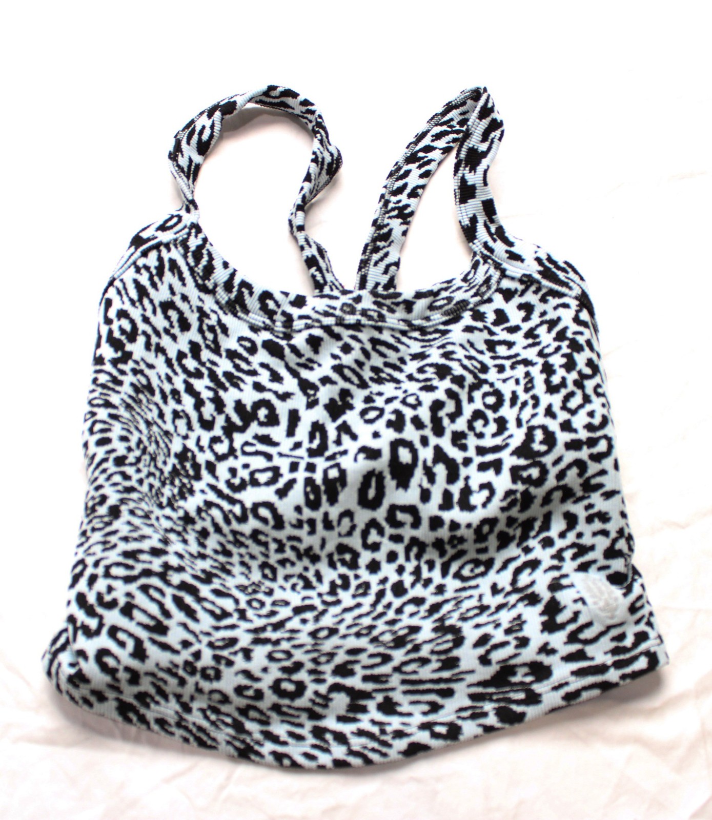 Free People Movement Women’s All Clear Leopard Cami Tank EJ3 Ice Grey Size M-L