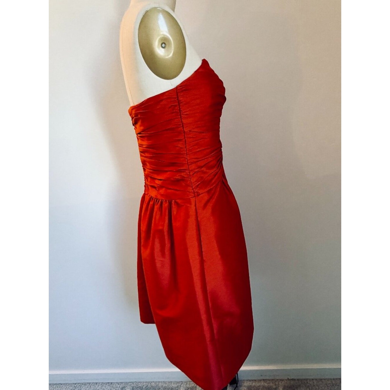 Liliana Sweetheart Neckline Royalcore Fit & Flare Mini Dress Red- 4