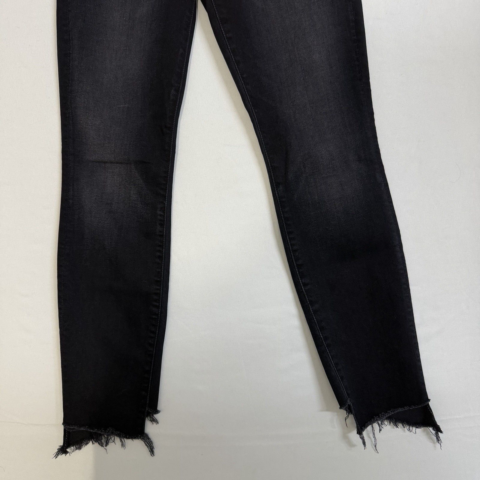 Mother Size-26 The Stunner Two Step Fray Last Call Dark Blue Wash Denim Jeans
