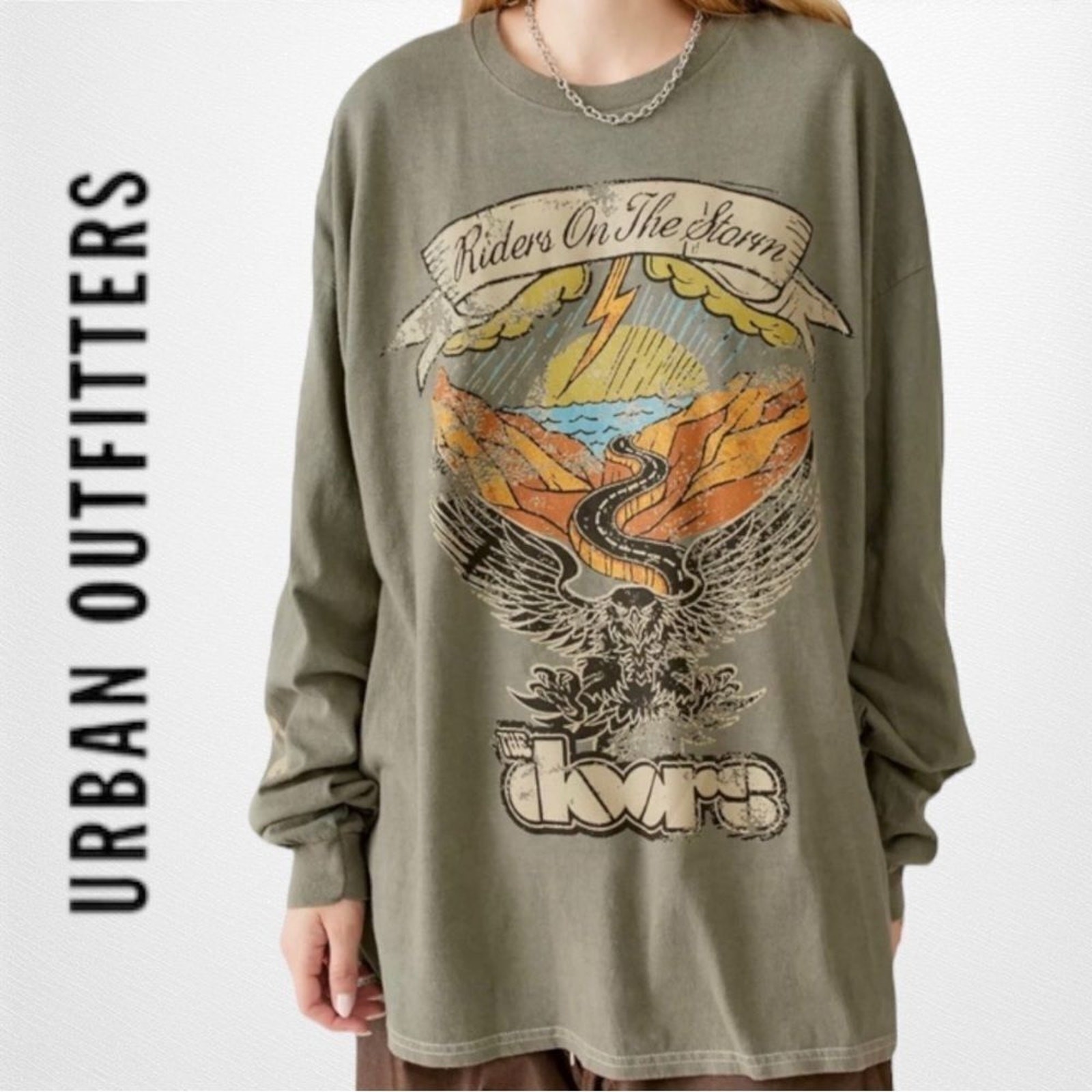 NEW Urban Outfitters UO The Doors Riders On The Storm Graphic Tee T-Shirt S/M