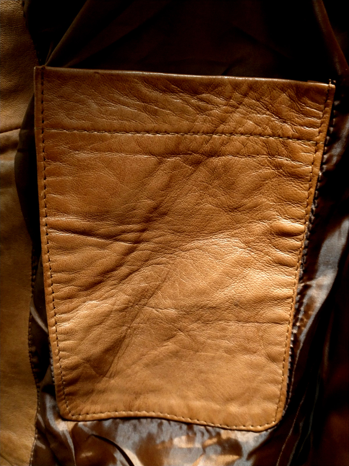 NWOT Real Leather Women’s Cognac Brown Soft Lamb Leather Biker Jacket Pakistan S