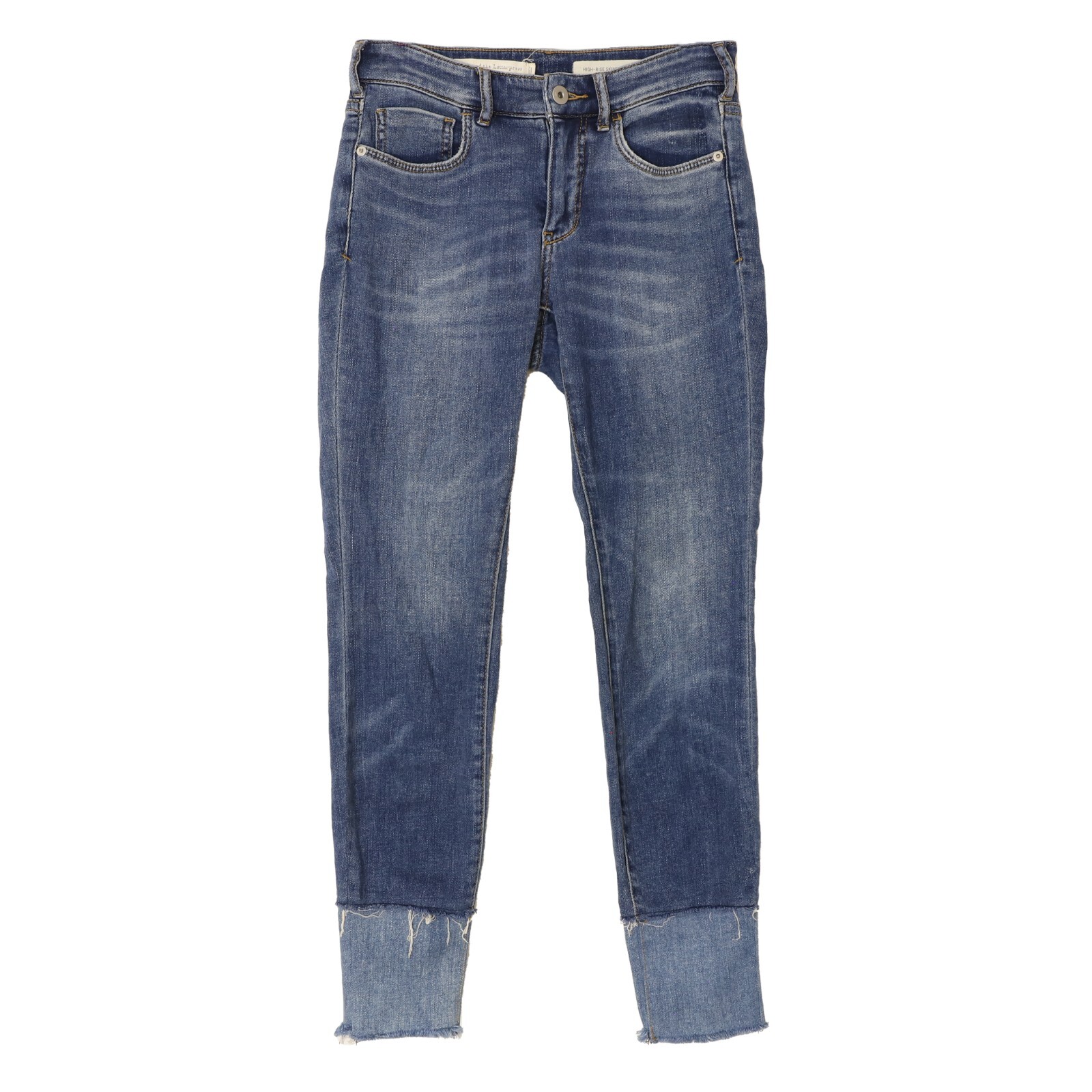 PILCRO And The Letterpress Anthropologie High Waist Skinny Jeans 25 Blue EUC B60