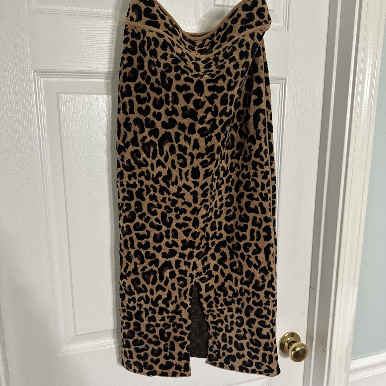 Galvan London Women Skirt Leopard 31 Inches Long