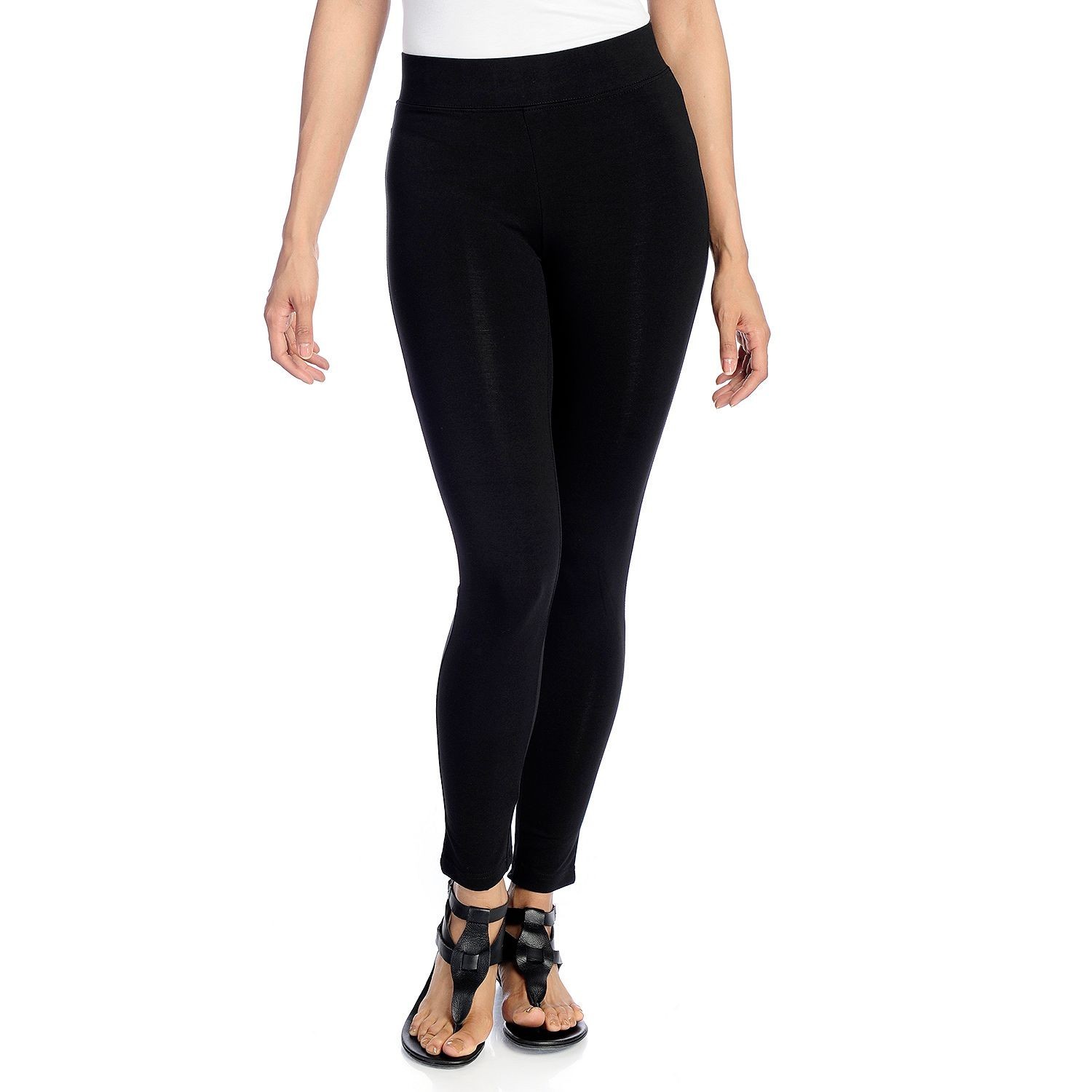 Kate & Mallory Stretch Smooth Knit Elastic Waist Pull On Leggings Pants XS~2X