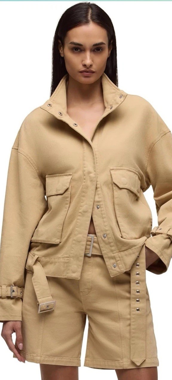 HUDSON Women’s Relaxed Utility Jacket Xl
