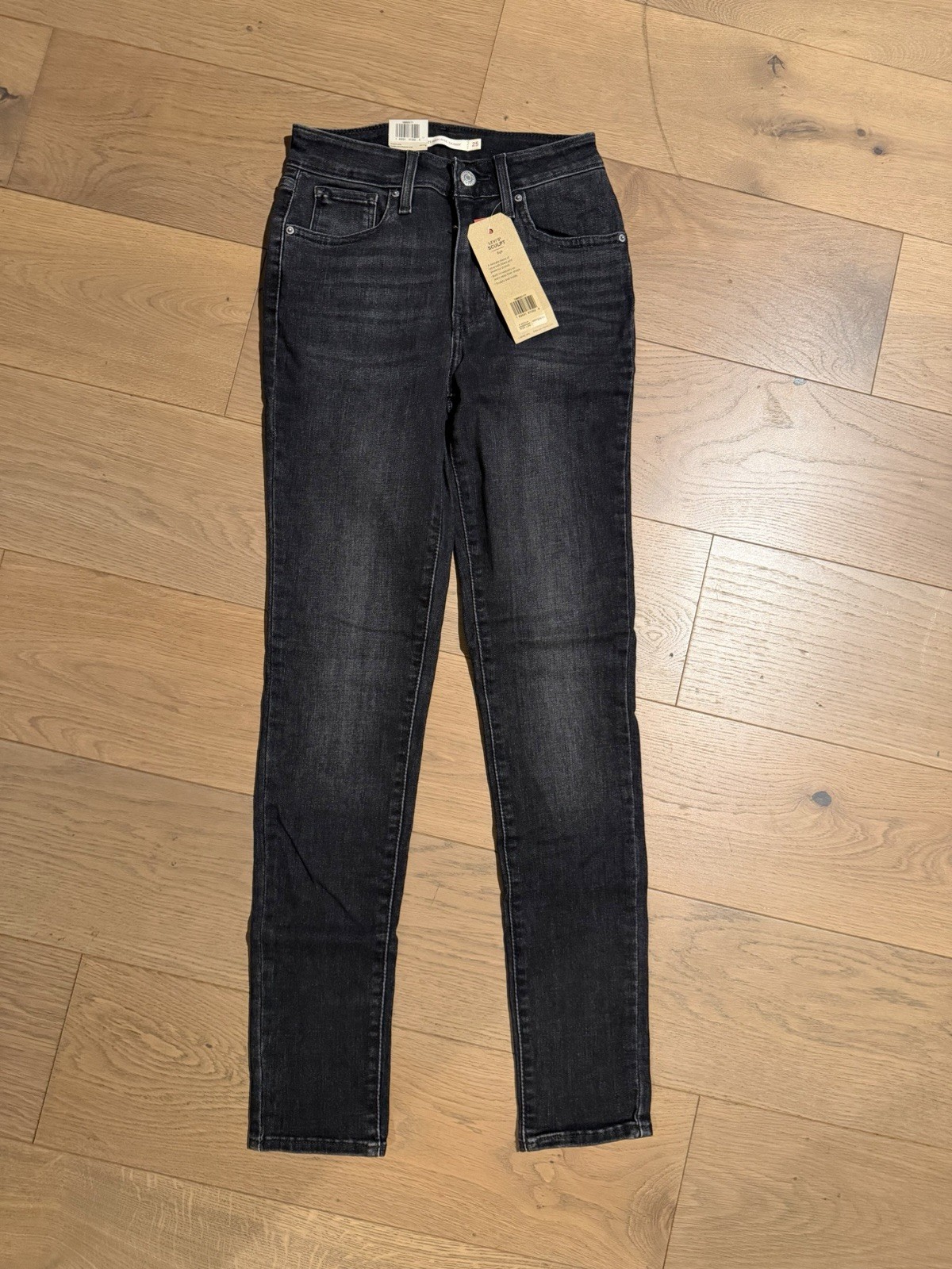 Levi’s 700 Series Women’s 721 High Rise Skinny Jeans Charcoal Size 25 NWT