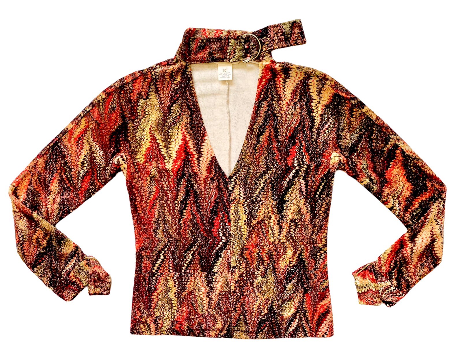 VIVIENNE TAM 90s Velvet Runway Top