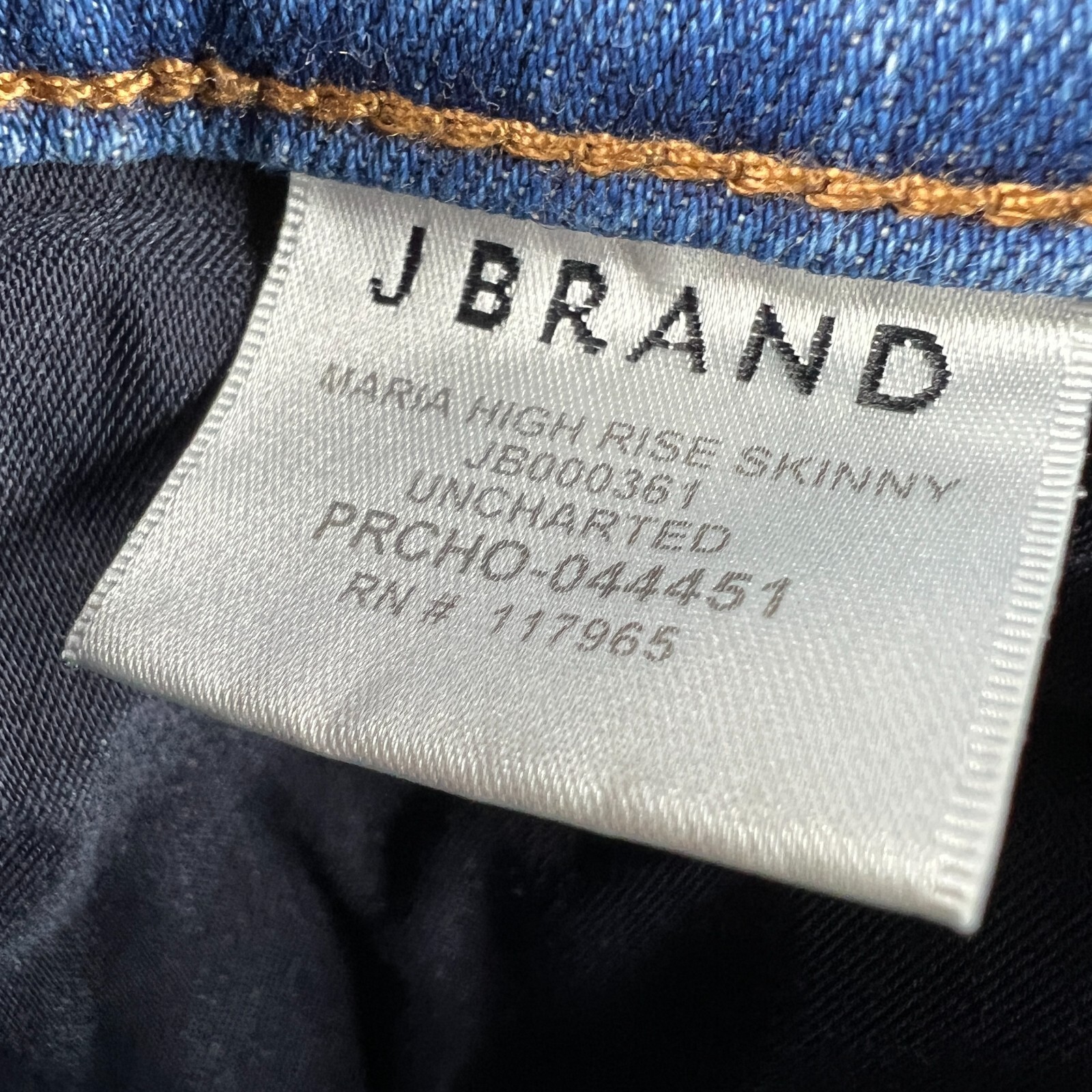 J Brand Jeans Women’s 29 Maria High Rise Skinny Blue Faded Stretch Denim Pants