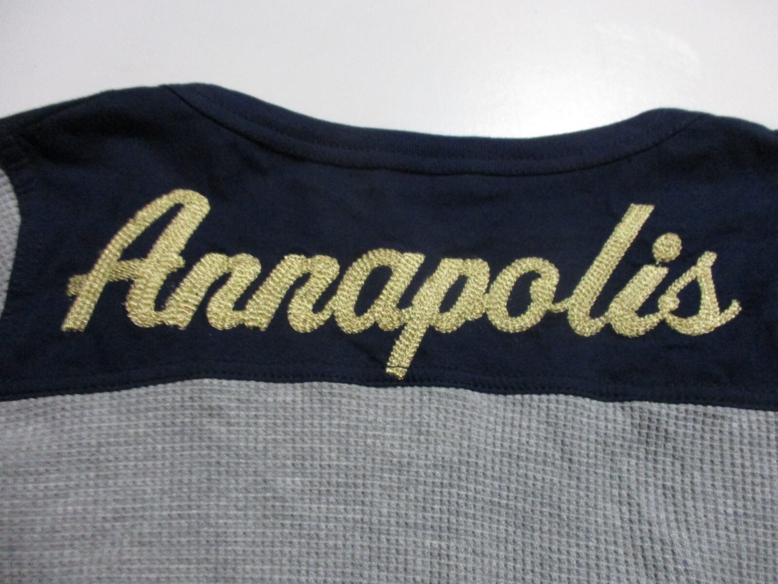 UNITED STATES US USN NAVAL ACADEMY ANNAPOLIS L/S THERMAL SHIRT WOMEN LG NEW NAVY