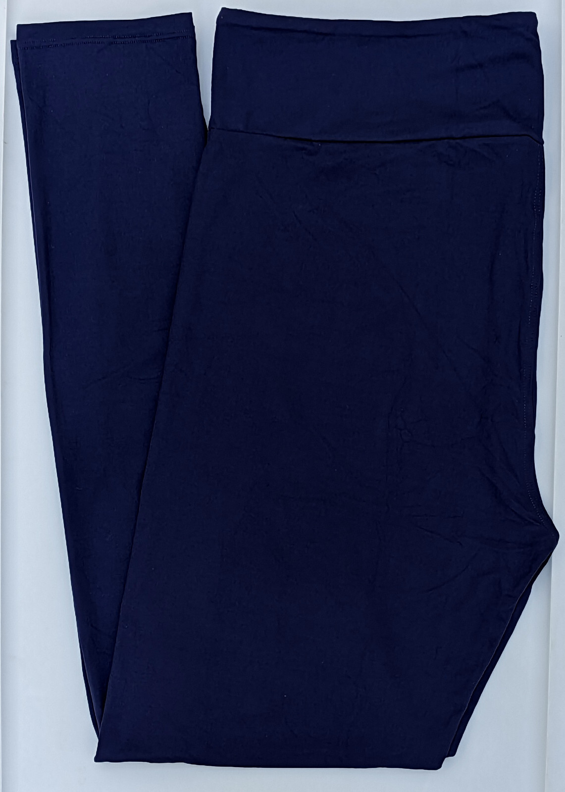 OS LuLaRoe One Size Solid Dark Navy Blue Leggings NWT