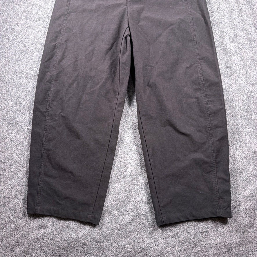 Uniqlo Jersey Barrel Pants Women XL Black Wide Leg Utility Techwear *READ*