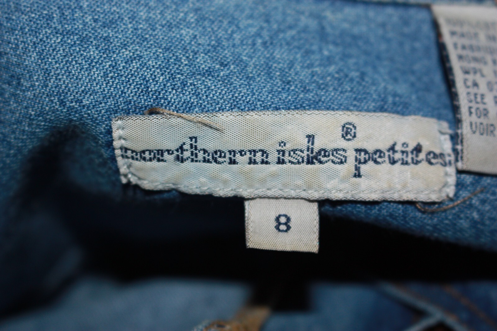 Denim blue jean suede button up shirt Western Women’s Petite 8 w/ Bison Buttons