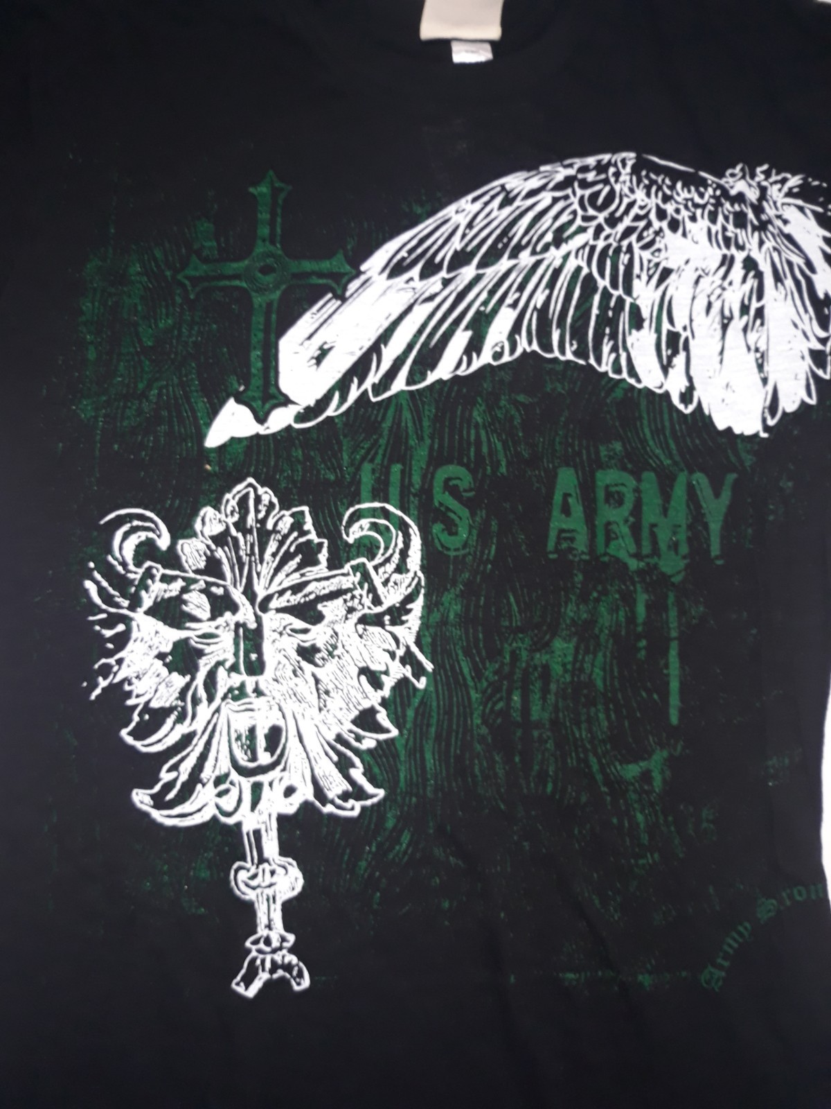 US Army United States Army Women’s Shirt Black Green Military Veteran XL X-LARGE