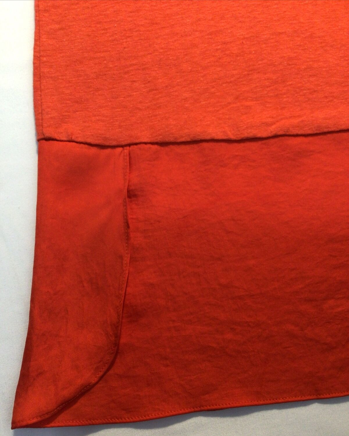 Women’s Size 2 (Large) CHICO Sleeveless Orange Shirt, NWT 55% Linen 45% Rayon