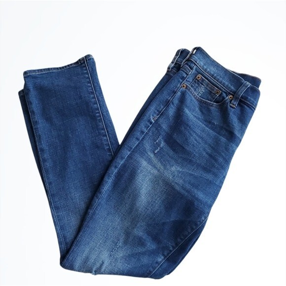 J.Crew Mid Rise Skinny Blue Jeans Size 27 Waist 30.5 Inches Inseam 29 Inches