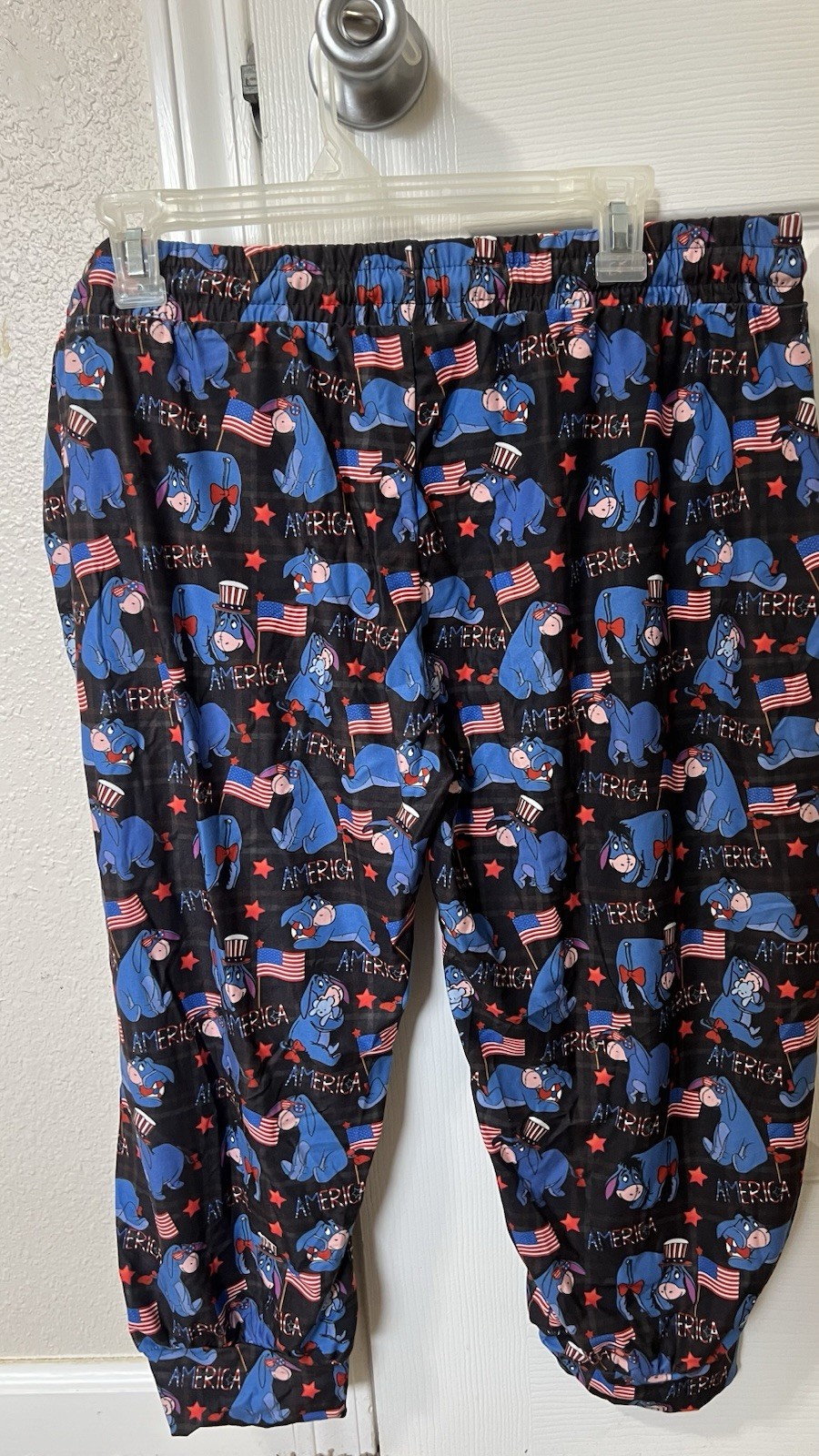 Amelia Rose Capri Jogger Oh Brother Donkey Patriotic Size LXL