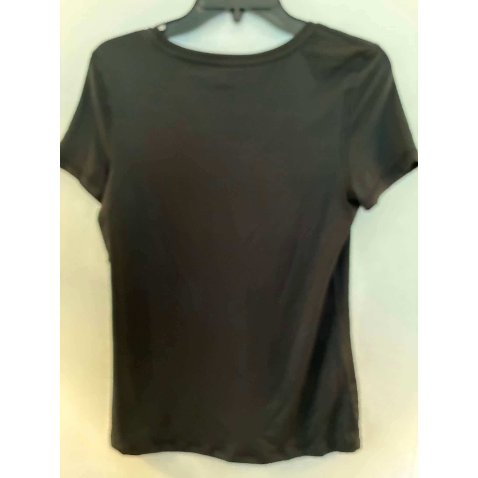 Athletic Works Womens Small Black V Neck Active Tee Moisture Wicking Athleisure