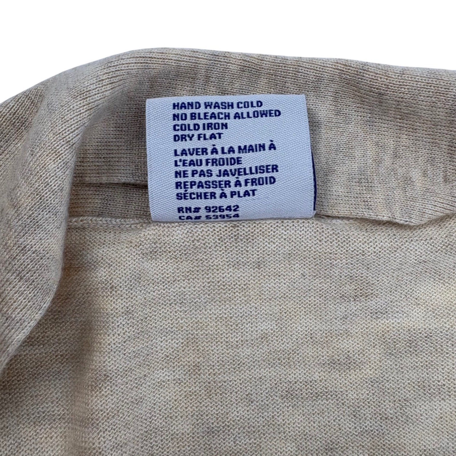 Bath & Body Works Knit Robe Cardigan Beige Size S M Bell Sleeve Open Front