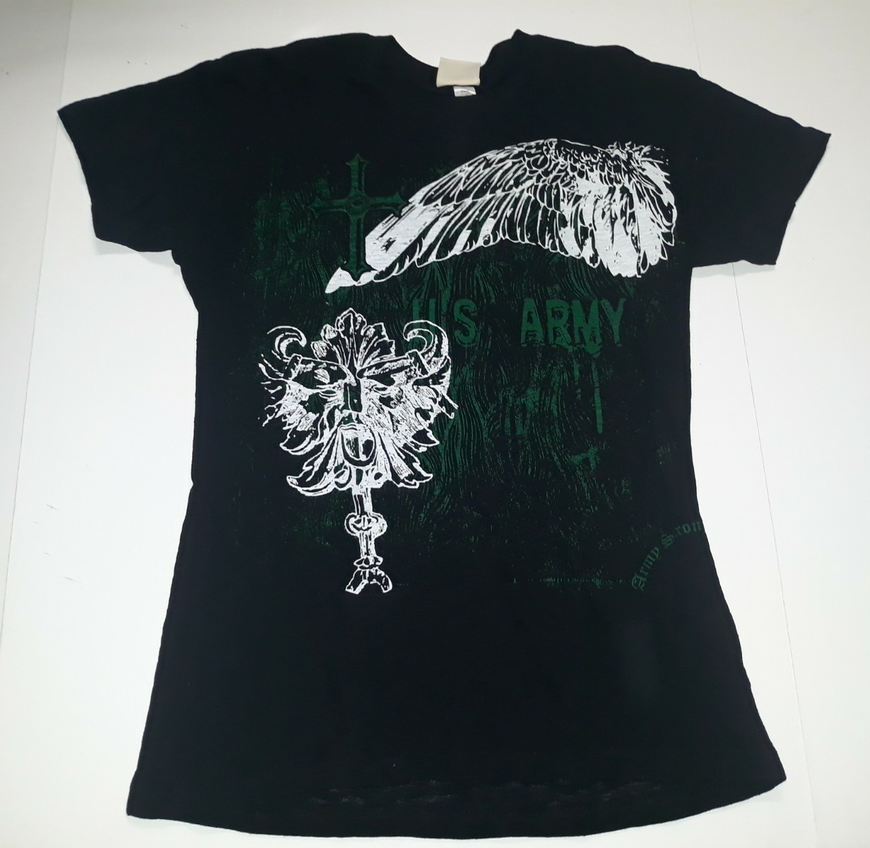 US Army United States Army Women’s Shirt Black Green Military Veteran XL X-LARGE