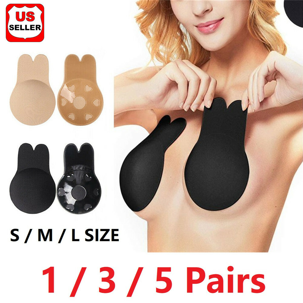Silicone Bra Self Adhesive Push Up Strapless Invisible Pasties Cover Breast Lift