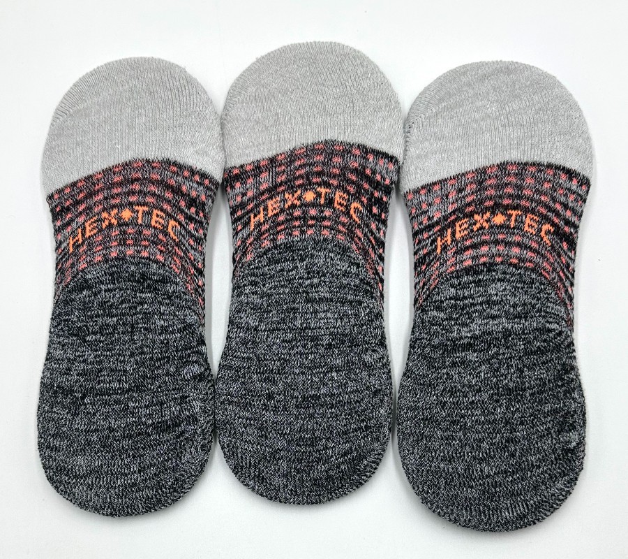 3 pairs Bombas Women’s Performance Cushioned No Show Socks Size S 4-7.5 Grey