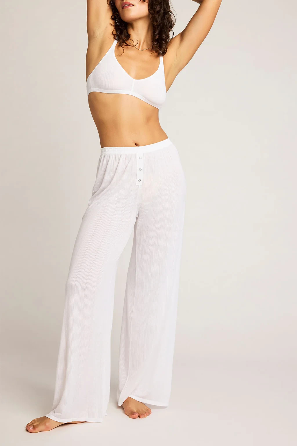 Negative Whipped Pants White High Rise Relaxed Multiple Sizes *Brand New*