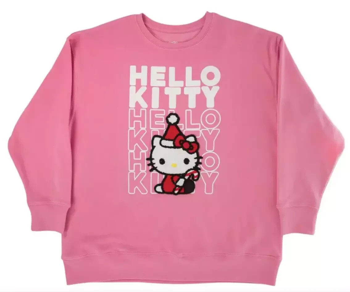 Hello Kitty Christmas Sweatshirt Adult Sizes New